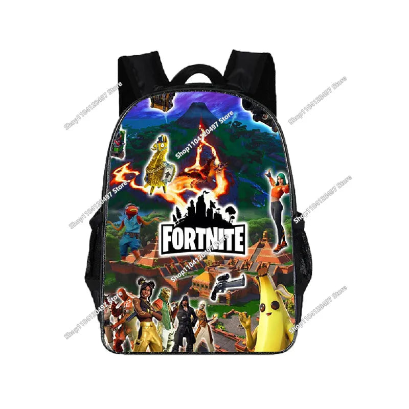 Fortnites SchoolBags Boys Girls Backpacks Large-capacity Knapsack High-quality Bookbags Fortress Night Figure Laptop Bag Gift