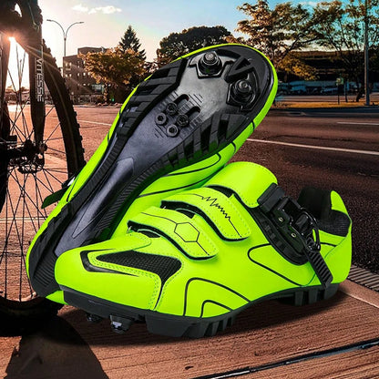 Neutral MTB Cycling Shoes, Compatible With Pelaton Road Cycling Shoes, Men's Cycling Sports Shoes, Reflective Strip Design