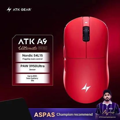 ATK Dragonfly A9 SE Plus Pro Max Ultra Wireless Gaming Mouse NearLink Ultra-lightweight Tri-mode Dual 8K Ergonomic E-sports Mouse