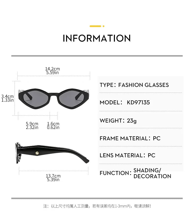 Vintage Cat Eye Sunglasses Women Men 2025 Brand Designer Fashion Goggle Sun Glasses Female Trends Shades Outside Eyewear UV400