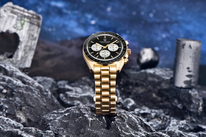 Ρολόι PAGANI DESIGN Moon – Πολυτελές χρονογράφος χαλαζία για άνδρες, σπορ στυλ, ζαφείρι με αντιανακλαστική επίστρωση, φωτεινή οθόνη