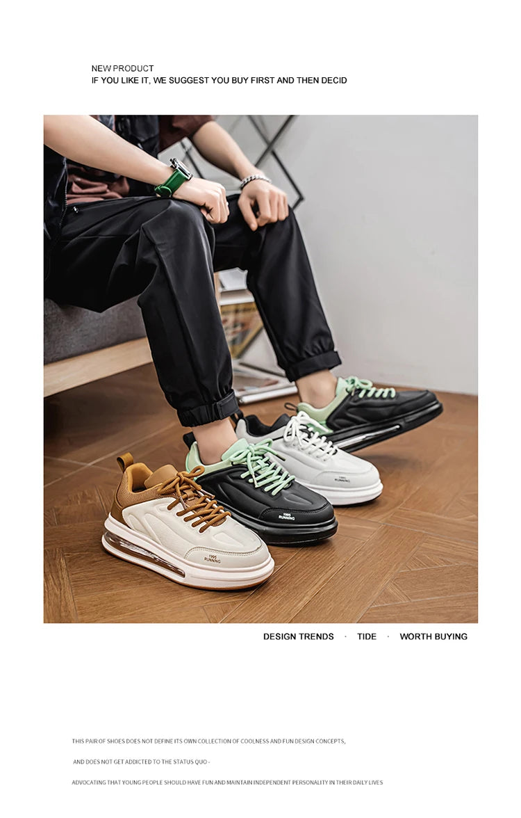 Men's Casual Sneakers, Luxury Trainer Shoes, Breathable Race Running Shoes, Fashion Loafers for Men.