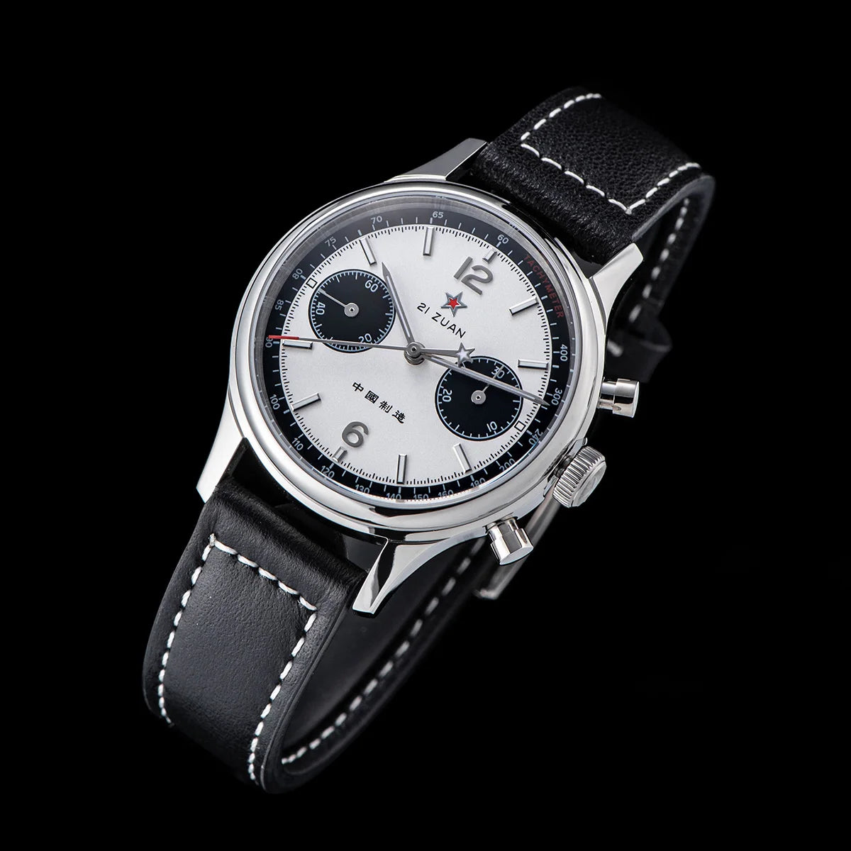 1963 Panda Pilot Chronograph Watch Men 40mm Air Force Sapphire Senior ST1901 Mechanical Wristwatches Retro Clock Men's Watch
