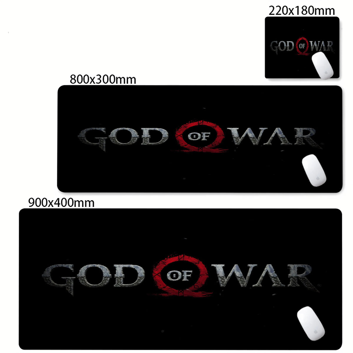 Xxl Mouse Pad God of War Desk Mat Pc Gaming Accessories Keyboard Computer Mousepad Gamer Large Cabinet Office Table Carpet Rug