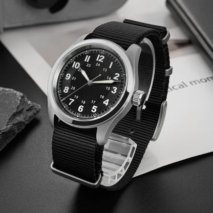 Militado ML08 Quartz Watch Ronda 515 Movement Domed Sapphire Wristwatch BGW9 Luminous 10Bar Waterproof 38mm Men Watches