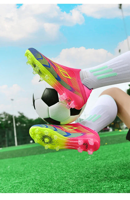 New Men Football Boots High-quality Soccer Shoes Sneakers Match Indoor Non-Slip Grass Cleats High-top Futsal Hot-selling Outdoor