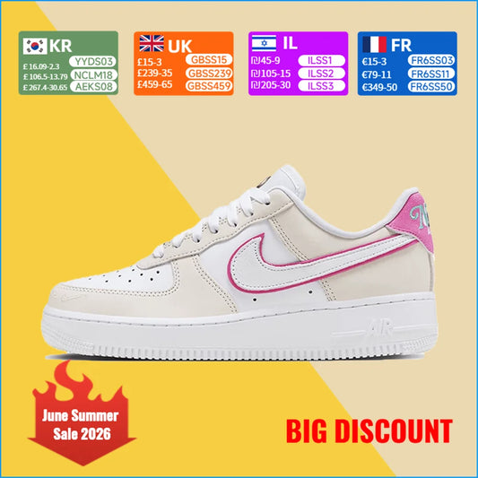 Nike Air Force 1 Low-Top unisex boardschoenen - Klassiek luchtkussencomfort, iconische casual unisex sneakers HM3694-011