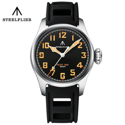 STEELFLIER Officieel SF740V Nieuw quartz-polshorloge Super C3 Lichtgevend 200 m waterdicht VH31 Mute-uurwerk Herenmode Zakelijk horloge