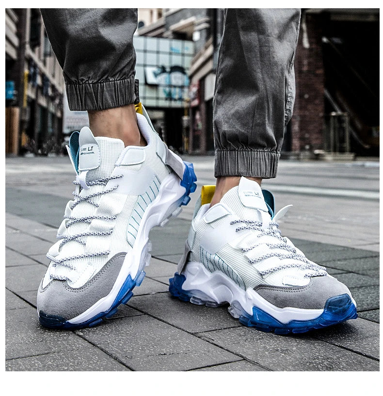Chaussure Homme Chaussures de course respirantes pour hommes, baskets décontractées pour hommes, chaussures de tennis pour hommes, entraîneur de course, mocassins à la mode, luxe