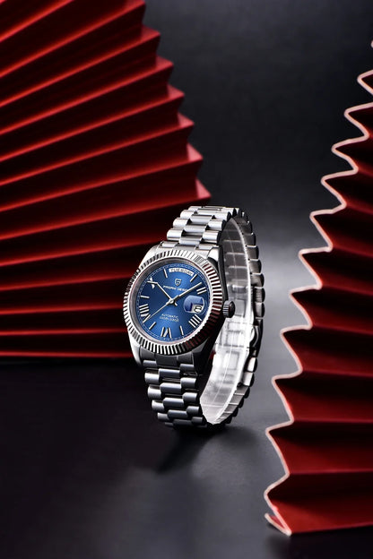 PAGANI DESIGN DD40 herenhorloge – Model in roségoud, luxe mechanisch polshorloge, automatisch uurwerk, saffierglas met antireflectiebehandeling, waterdicht