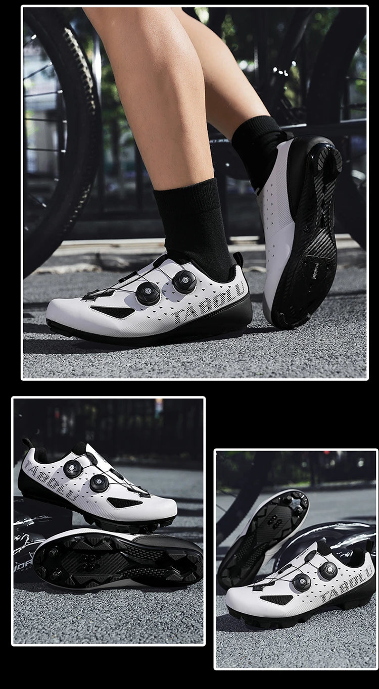 Road Cycling Shoes Flats Cleats Shoes Speed Cycling Sneaker Man Bike Shoes Women Self-Locking Non-slip Mountain Bicycle shoe spd