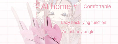 Pink Gaming Chair High-Quality Girls Cartoon Home Live Gamer Chair Comfortable Swivel Chair Adjustable Office Computer Chair