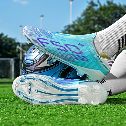 Chaussures de football F50 pour hommes, crampons d'entraînement rapides, chaussures de football antidérapantes pour extérieur, Chuteira Campo 35-45