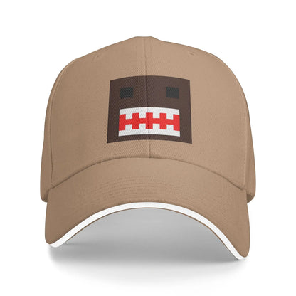 PIXEL Domo Kun Doll Face Sandwich Caps Men Women Hip-Hop,Baseball Caps Cute Funny Adjustable Fishing All seasons Hat