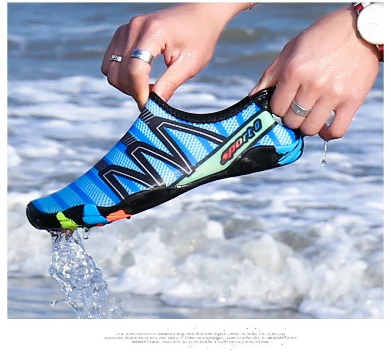 Aqua-schoenen, sneldrogende strand- en waterschoenen, unisex zwem-aquaslippers, barefoot-surfschoenen, Upstream-sneakers, lichte zomersokken voor buiten
