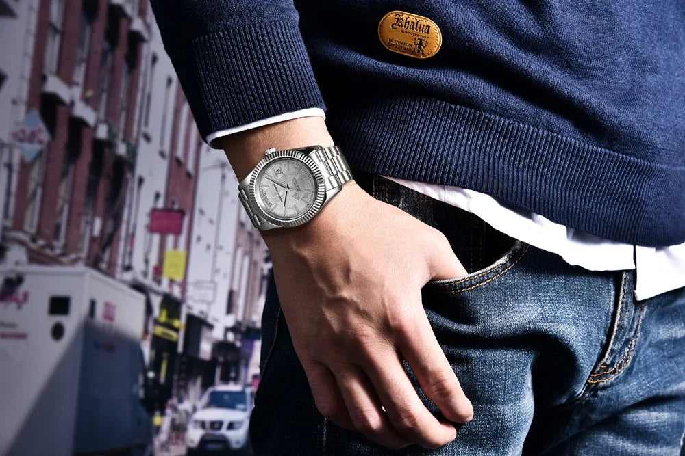PAGANI DESIGN DD40 herenhorloge – Model in roségoud, luxe mechanisch polshorloge, automatisch uurwerk, saffierglas met antireflectiebehandeling, waterdicht