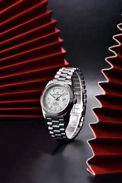 PAGANI DESIGN DD40 herenhorloge – Model in roségoud, luxe mechanisch polshorloge, automatisch uurwerk, saffierglas met antireflectiebehandeling, waterdicht