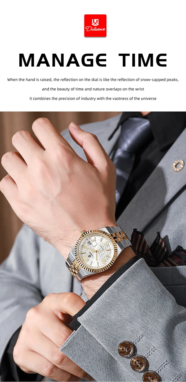 Luxury Automatic Mechanical Men's Watch Date Stainless Steel Man Watch Waterproof Luminous Business Watches For Men Reloj
