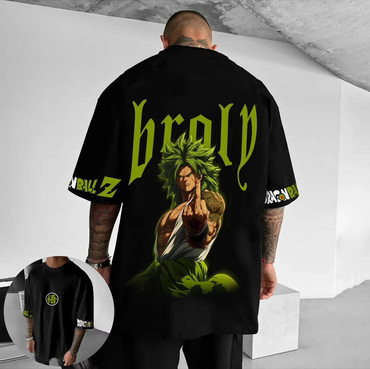 Dragon Ball-animations-T-shirt med New Broli-motiv – sommermodel til mænd og kvinder, løs pasform, casual, børn, forældre-barn, kortærmet top