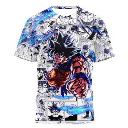 Sommer Dragon Ball T-shirt Børnetøj T-shirt Anime-figurer Goku Super Saiyan T-shirt Drengetøj Børnetøj Kortærmet Y2k