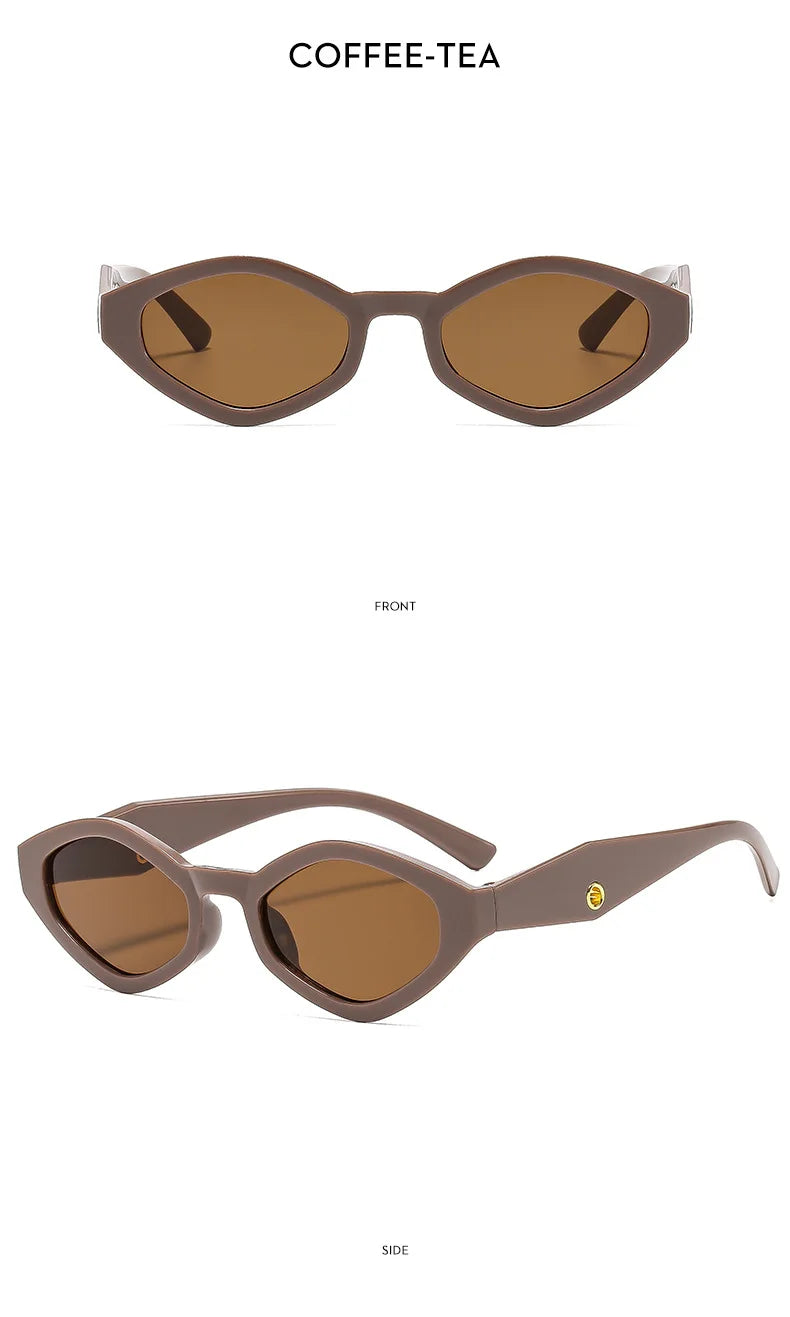 Vintage Cat Eye Sunglasses Women Men 2025 Brand Designer Fashion Goggle Sun Glasses Female Trends Shades Outside Eyewear UV400