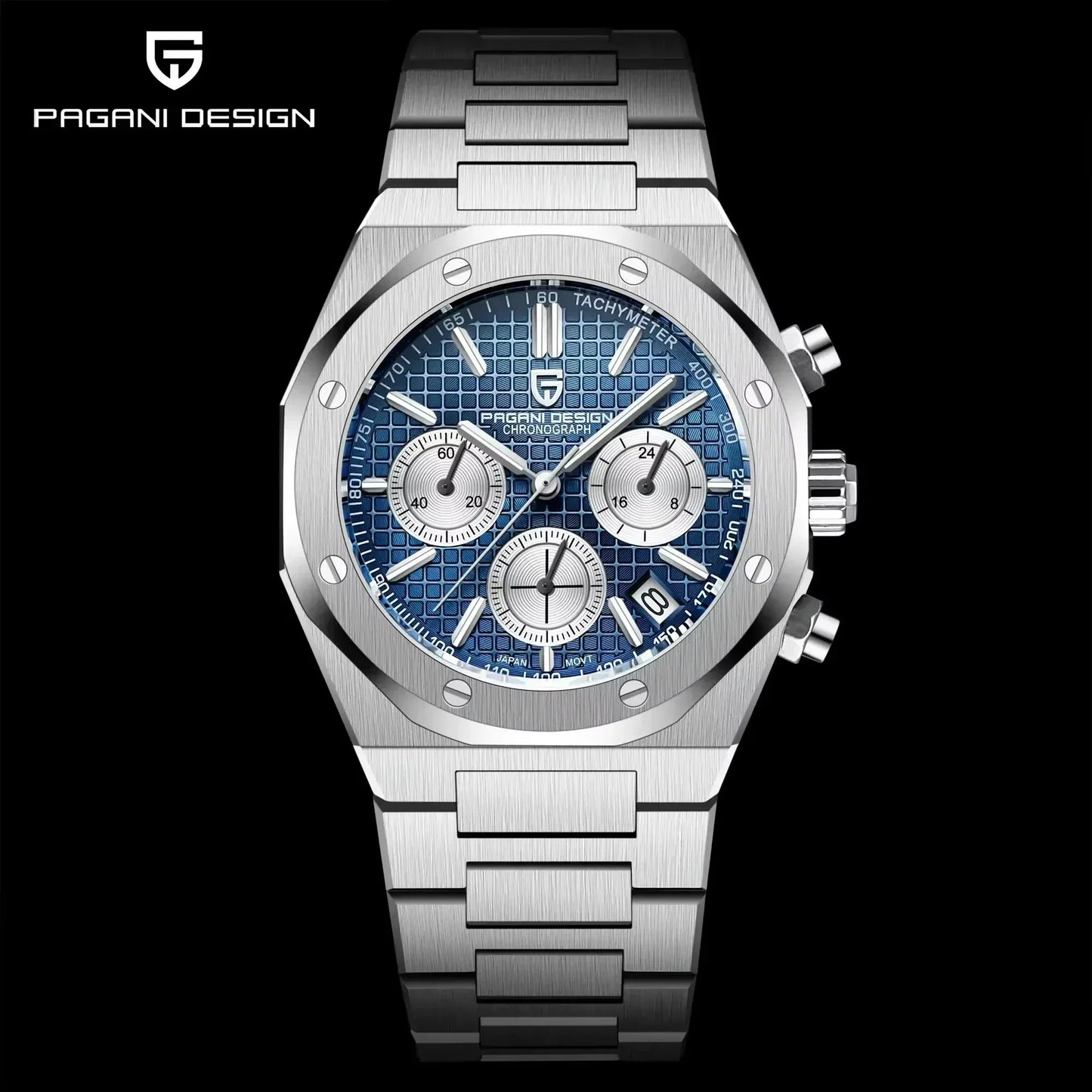 Pagani Design 2026 New Vk63 Fashionable Men V2 Quartz Chronograph Luxury Sapphire Stainless Steel Waterproof Sport 20Bar Luminou