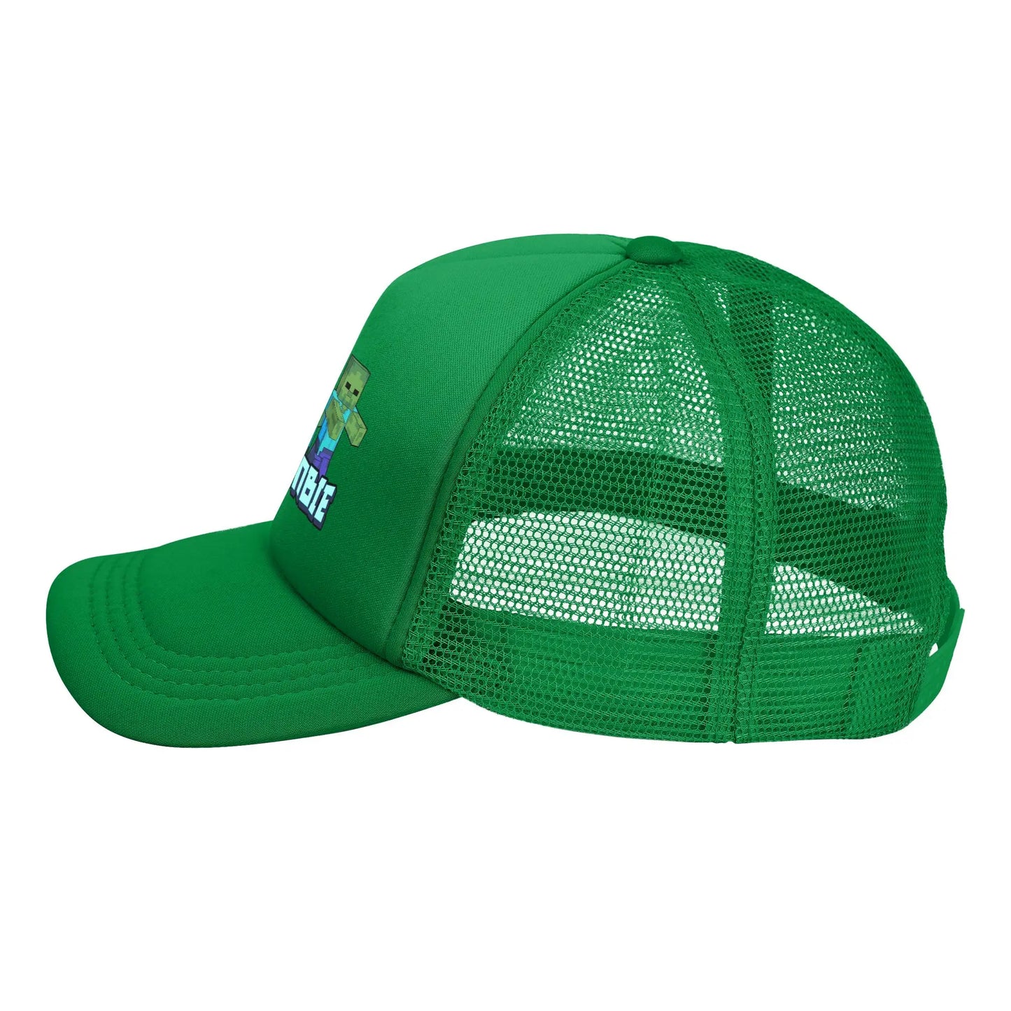 Adult Creepers Zombie Hostile Mob Character Trucker Cap Mesh Baseball Caps Polyester Hat Sun Caps Adjustable Golf Hats Summer