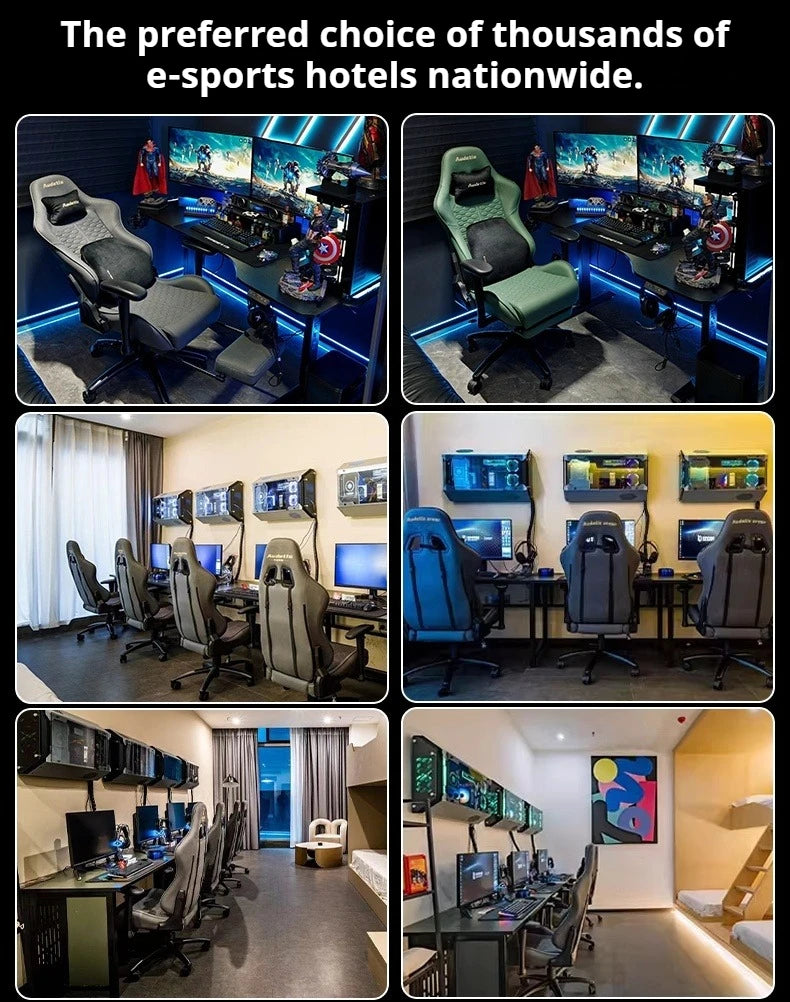 Office Ergonomic Gaming Chairs Desk Gamer Computer Comfortable Chairs Vanity Chair Technology Fabric Gaming Chairs Home Bedroom