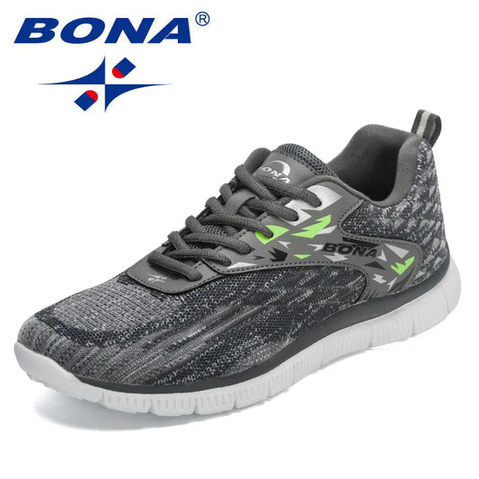 BONA New Designers zachte hardloopschoenen, lichtgewicht, ademende sneakers, heren, joggen, wandelen, sportschoenen, Mansculino