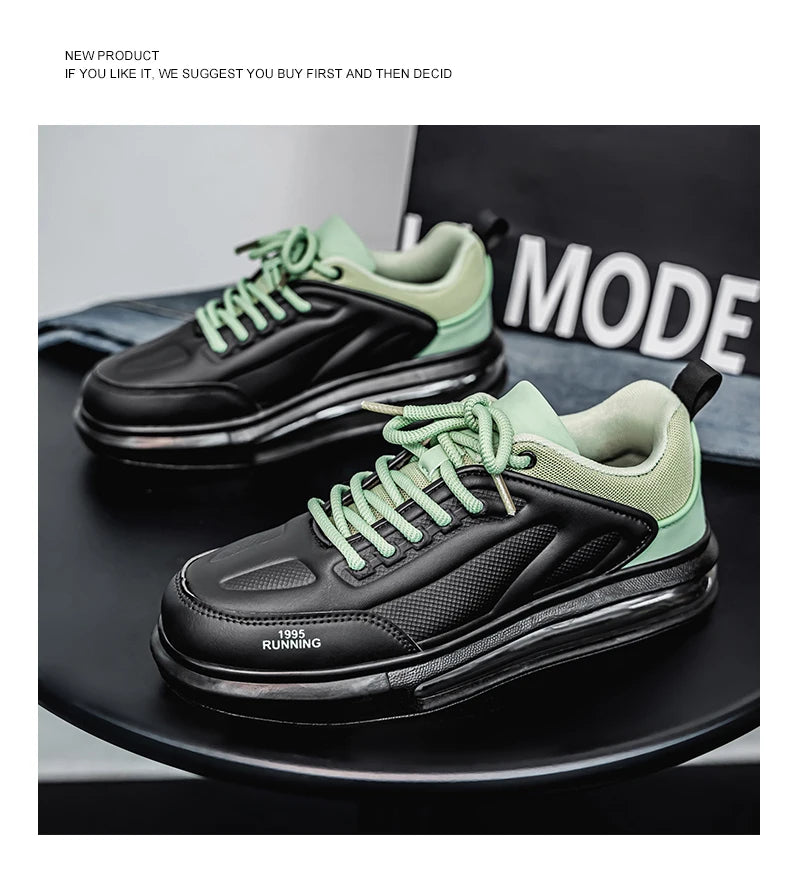 Air Cushion Men Sports Running Shoes Casual Breathable Lightweight Women's Comfortable Athletic Nonskid Walking Sneakers ﻿