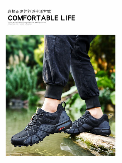 2025 Hiking Shoes for Men Non-slip Wear-resistant Comfortable Outdoor Hiking Sports Shoes Outdoor Running Shoes Walking Sports Shoes