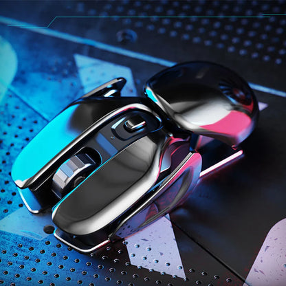 Rechargeable Mute Wireless Mouse USB Ergonomics Metal Receiver Desktop Waterproof Gaming Mice PC Laptop Tools
