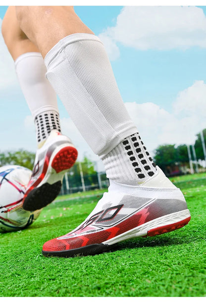 Chaussures de Football originales professionnelles pour hommes, confortables, de haute qualité, bottes de Football rapides pour entraînement, chaussures de Football ultralégères