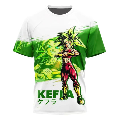 Sommer Dragon Ball T-shirt Børnetøj T-shirt Anime-figurer Goku Super Saiyan T-shirt Drengetøj Børnetøj Kortærmet Y2k