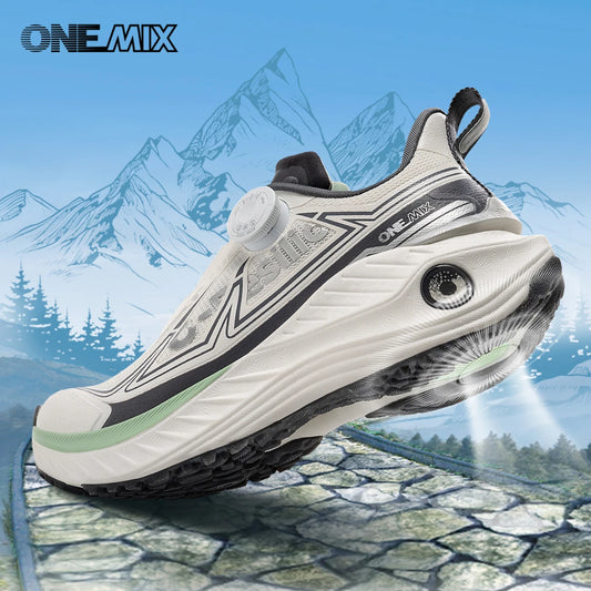 ONEMIX efterår/vinter rejse- og fritidssko til mænd, udendørs vandresko, lette sko, skridsikre far-sko, trekking-sneakers til mænd