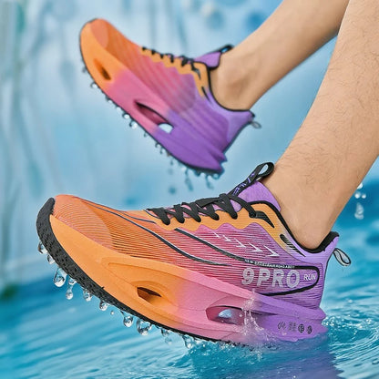 Baskets de marathon respirantes pour hommes - Chaussures de basket-ball tendance - Chaussures de marche pour homme - Baskets décontractées pour femme - Légères