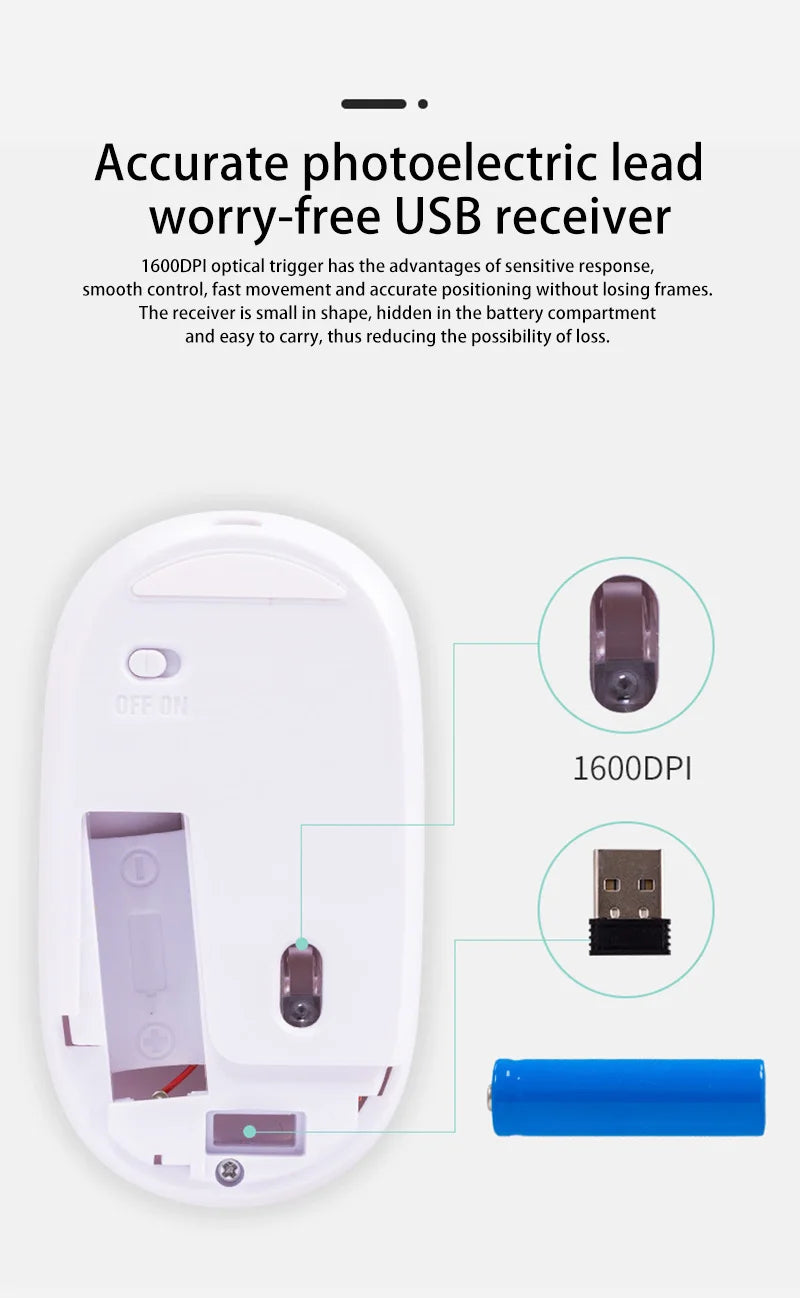 Lenovo Wireless Mouse USB Rechargeable Ergonomic Adjustable DPI Office Silent 2.4G Bluetooth Optical Electric Mice Game Office
