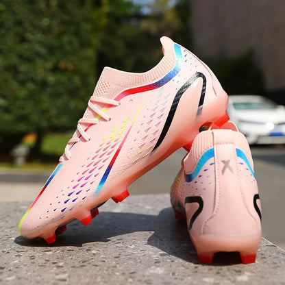 Nouveaux hommes chaussures de Football ultralégères TF/FG bottes de Football professionnelles unisexe antidérapant de haute qualité en gros livraison directe formation