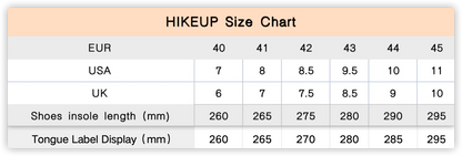 HIKEUP Hiking Shoes Men's Winter Climbing Trekking Sneakers for Men Leather Breathable Outdoor Anti-Skid Sports Work Shoes