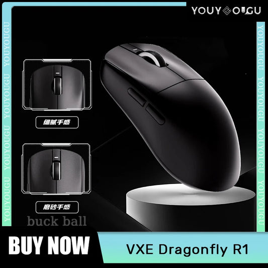 VXE Dragonfly R1 Pro Max Wireless Mouse R1 SE Lightweight PAW3395 Nordic52840 4KHz Smart Speed X FPS Office Gaming Mice Gift