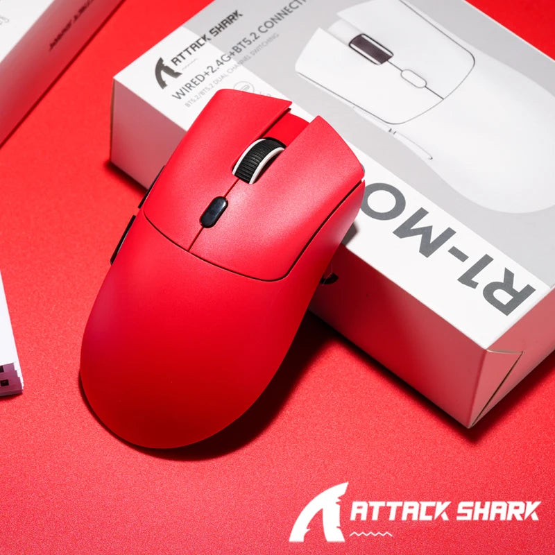 ATTACK SHARK R1 Bluetooth Mouse-Viral Mouse Reviewed by Influencers, Brand-direct authentic, PAW3311 sensor with 1K Hz for Gaming
