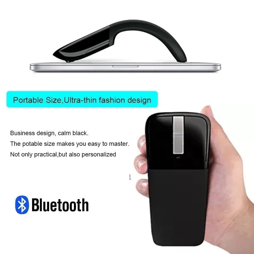Bluetooth Wireless Arc Touch Mouse For Microsoft PC Laptop 1200DPI Optical Folding Mouse Slim Notebook Gaming Computer Mice