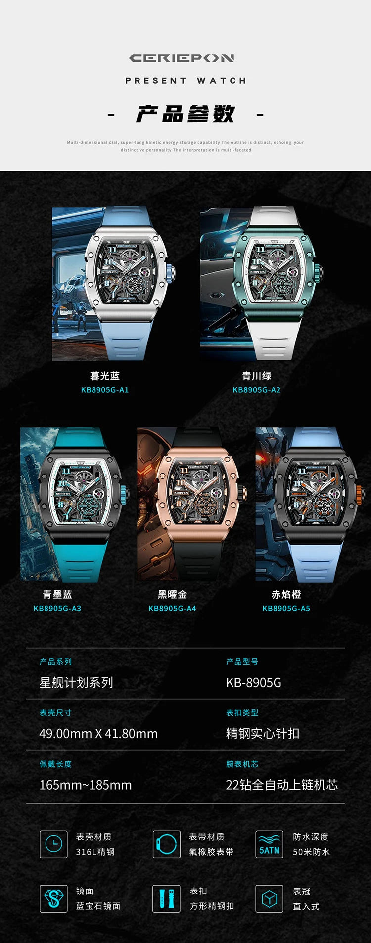 Custom Men's Watch Luxury Automatic Watches for Men High-end Hollow Rose gold Stainless Steel Mechanical Wrist Watch Reloj Clock