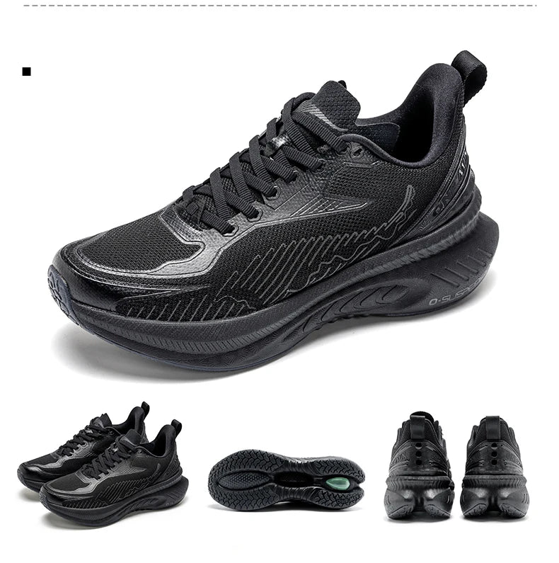 Onemix New Original Men Running Sports Shoes Shock Absorption Soft Lightweight Breathable Mesh Non-slip Cushioning Sneakers