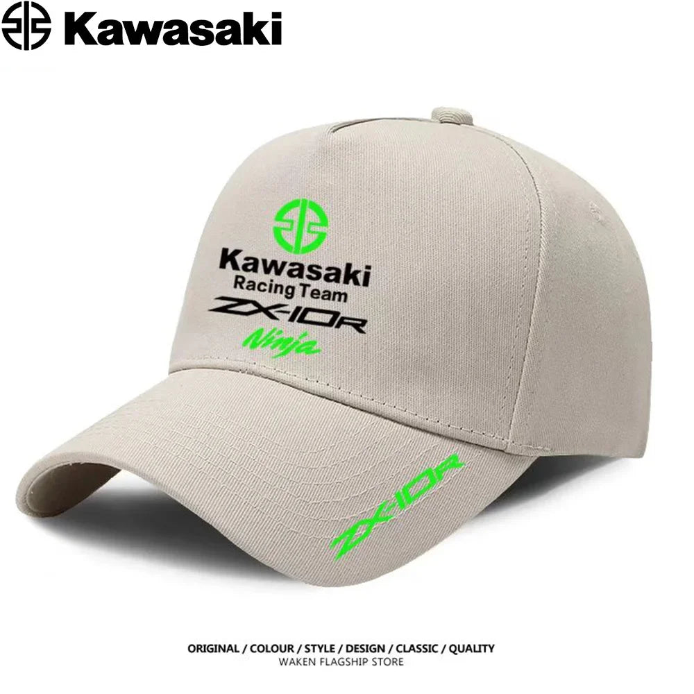 Kawasaki's best-selling duck bill hats, sun hats, competition caps, men's and women's extreme sports fighting baseball caps are