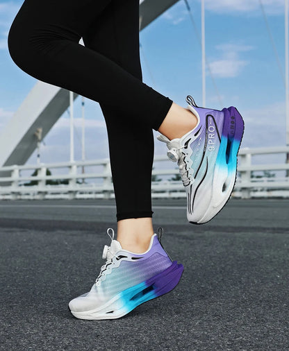 New Men's and Women's Running Shoes Breathable Racing Sports Shoes Carbon Cushion Lightweight Men's Jogging Training Shoes