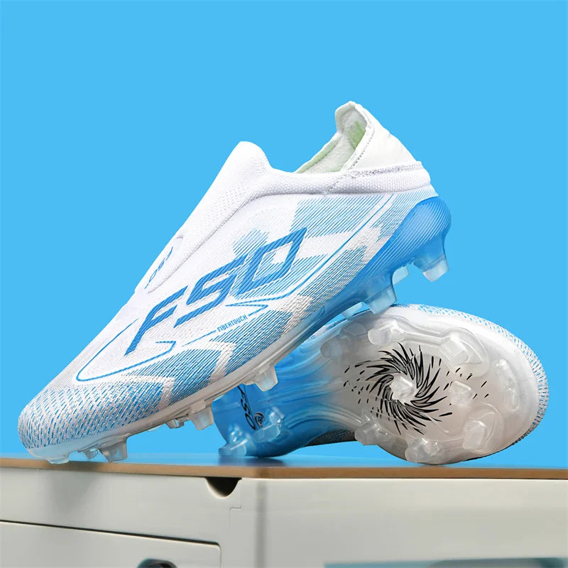 New Men's Soccer Shoes Match Indoor Hot-Selling Outdoor Football Boots Grass Cleats High-Top Futsal Sneakers Non-Slip High-Quality