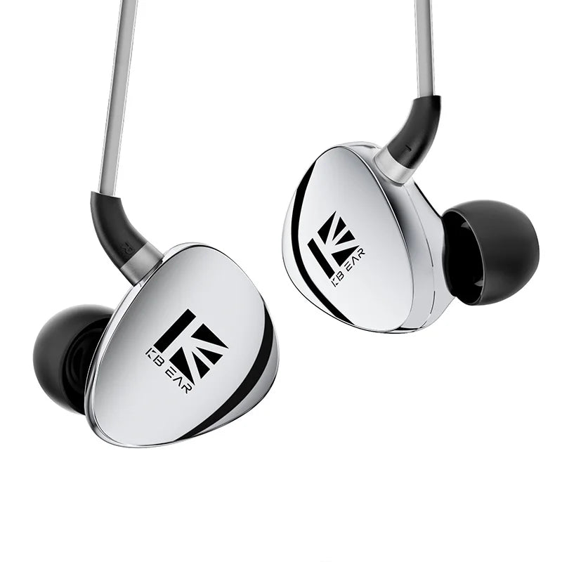 KBEAR TB01 Chrono IEMS – Écouteurs intra-auriculaires filaires avec basses profondes, casque de jeu pour le streaming en direct, boîtier entièrement métallique en alliage de zinc