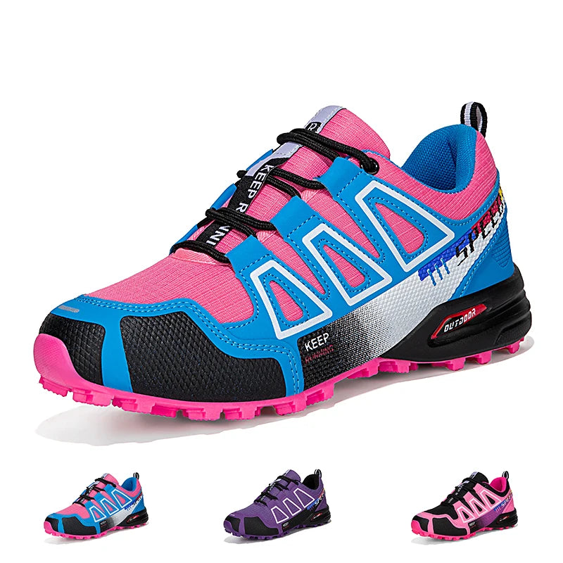 Women's Hiking Shoes Waterproof Outdoor Sports Shoes Women's Walking Travel Sports Shoes Bicycle Sports Shoes Running Shoes