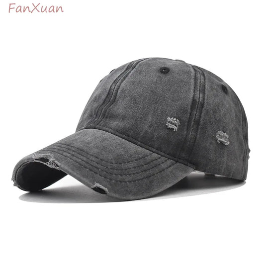 Distressed Baseball Cap Dad Hats for Men Women Vintage Washed Cotton soft crown Hat Adjustable Low Profile Unisex Style Headwear